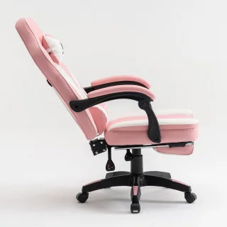 scaun gaming roz pentru setup modern