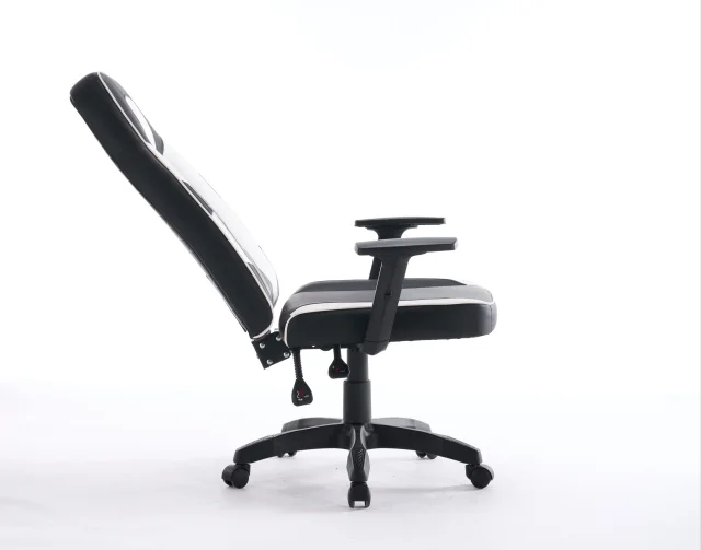 Scaun de Gaming, WF-6049, Negru/Alb - imagine 2