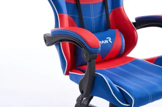 Scaun de Gaming, WF-6050, Albastru/Rosu - imagine 9
