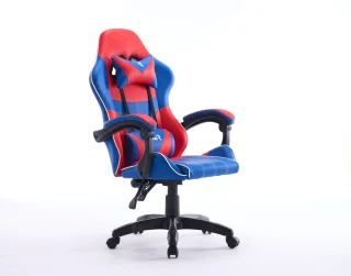 Scaun de Gaming, WF-6050, Albastru/Rosu - imagine 13