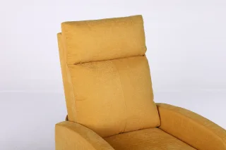 Fotoliu Recliner Premium, Confort Maxim, Design Elegant, Galben - imagine 7