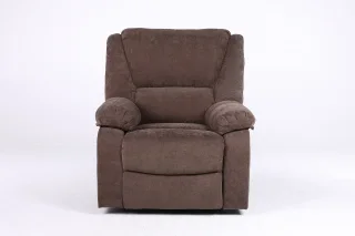 Fotoliu cu Masaj și Încălzire, Recliner Electric, Maro - imagine 3