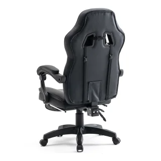 Scaun de gaming, Negru, WF6028 - imagine 12