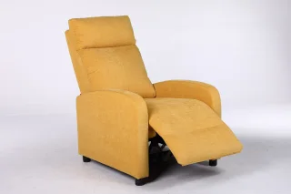 Fotoliu Recliner Premium, Confort Maxim, Design Elegant, Galben - imagine 14