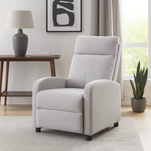 Fotoliu Recliner Premium, Confort Maxim, Design Elegant, Gri - imagine 2