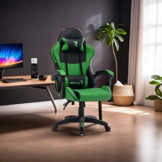 Scaun de gaming, Tron Thrones, Green-Black BOC-730 - imagine 3