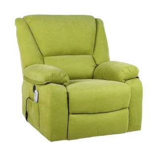 Fotoliu cu Masaj și Încălzire, Recliner Electric, Verde