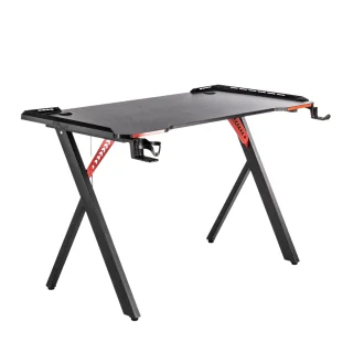 Birou de gaming, 504, negru, 120x60x73cm - imagine 9