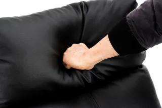 Fotoliu recliner din piele ecologică, spatar rabatabil si suport picioare extensibil, Negru - imagine 9