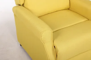 Fotoliu cu Masaj si incalzire, Recliner Electric, Galben - imagine 12