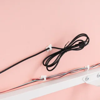 Birou de gaming, 505 pink, 120x60x73cm - imagine 4