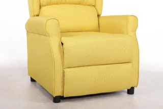 Fotoliu cu Masaj si incalzire, Recliner Electric, Galben - imagine 13