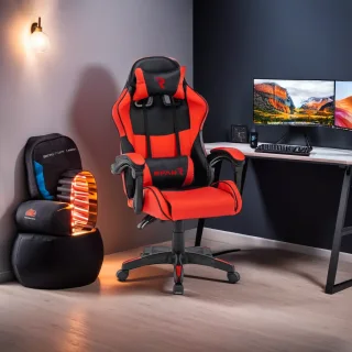 Scaun de gaming, Tron Thrones, Red-Black BOC-730 - imagine 2