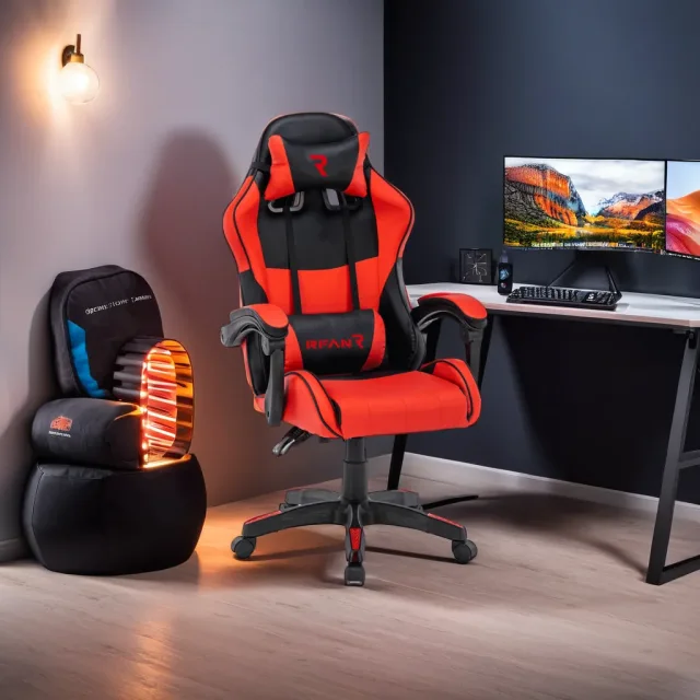 Scaun de gaming, Tron Thrones, Red-Black BOC-730 - imagine 2