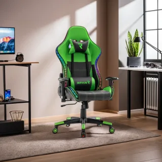 Scaun de gaming, Immersion Chairs, Green BOC-778 - imagine 3