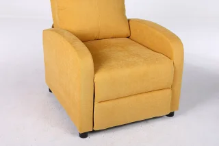 Fotoliu Recliner Premium, Confort Maxim, Design Elegant, Galben - imagine 11